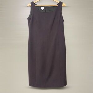 Armani Collezioni Charcoal Dark Brown Midi Dress